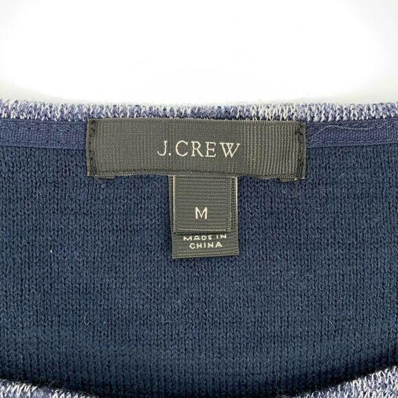J. Crew Jasper Color Block Blue Wool Blend Oversize Top Womens Size Medium - Picture 4 of 6